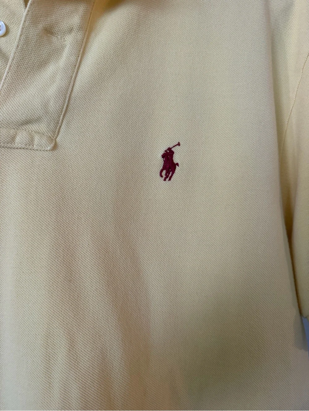 Ralph Lauren Bright Yellow Polo with Red Pony